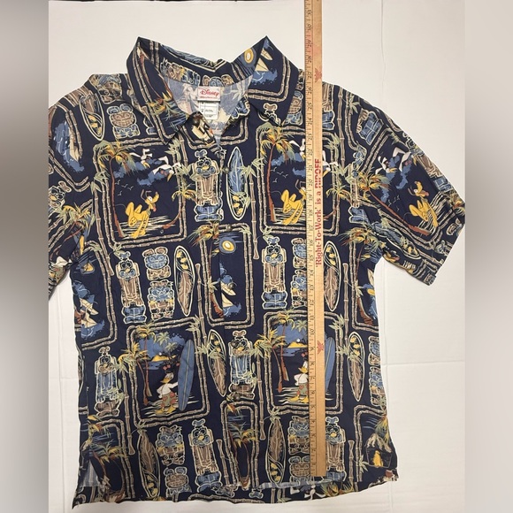 Disney Hawaiian Character Button Shirt Tropical Tiki Mens Medium AOP 0188 A1 - Picture 4 of 6